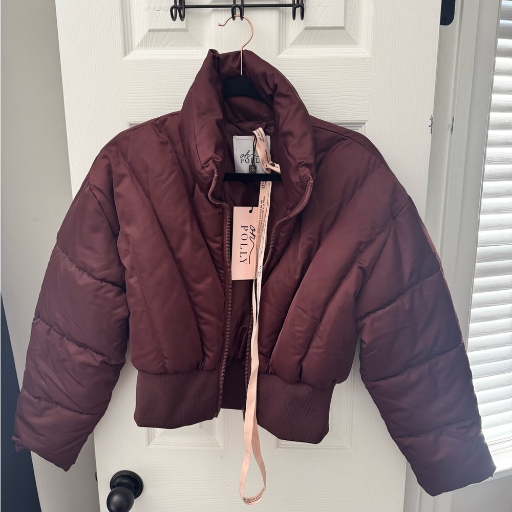 Oh Polly Hazel Ribbed Puffer Jacket- Size Women Medium